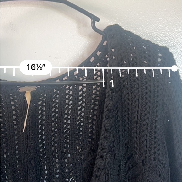 Free People Cropped Knit Cardigan Size M - Picture 6 of 7